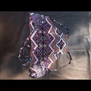 Express tie back halter crop top